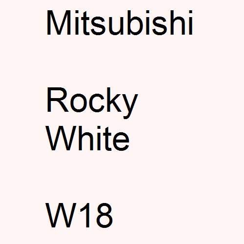 Mitsubishi, Rocky White, W18.